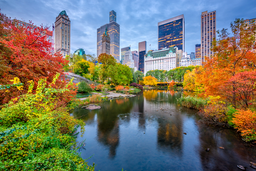 Autumn in new york is the best season to visit the city